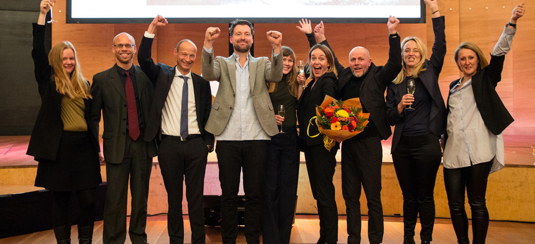 The Nordic winner team of the Nordic Built Cities Challenge Awards.
