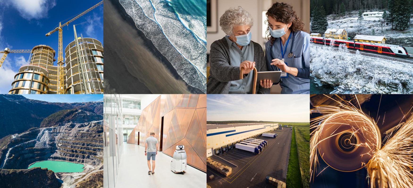 Collage with eight photos representing each of the eight new programs.