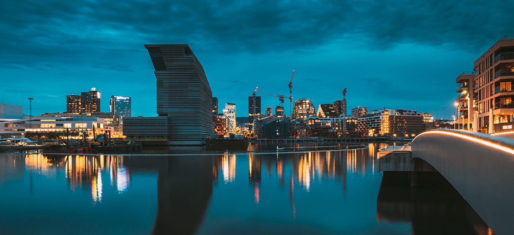 Picture of Bjørvika Oslo by night