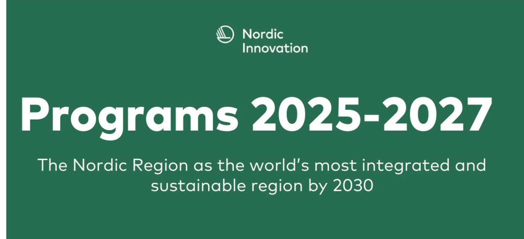 Programs 2025 - 2027