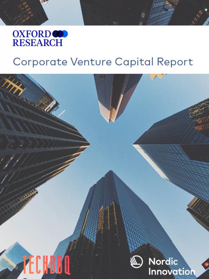 Front page to the Oxford Research report: Corporate Venture Capital Report 2019