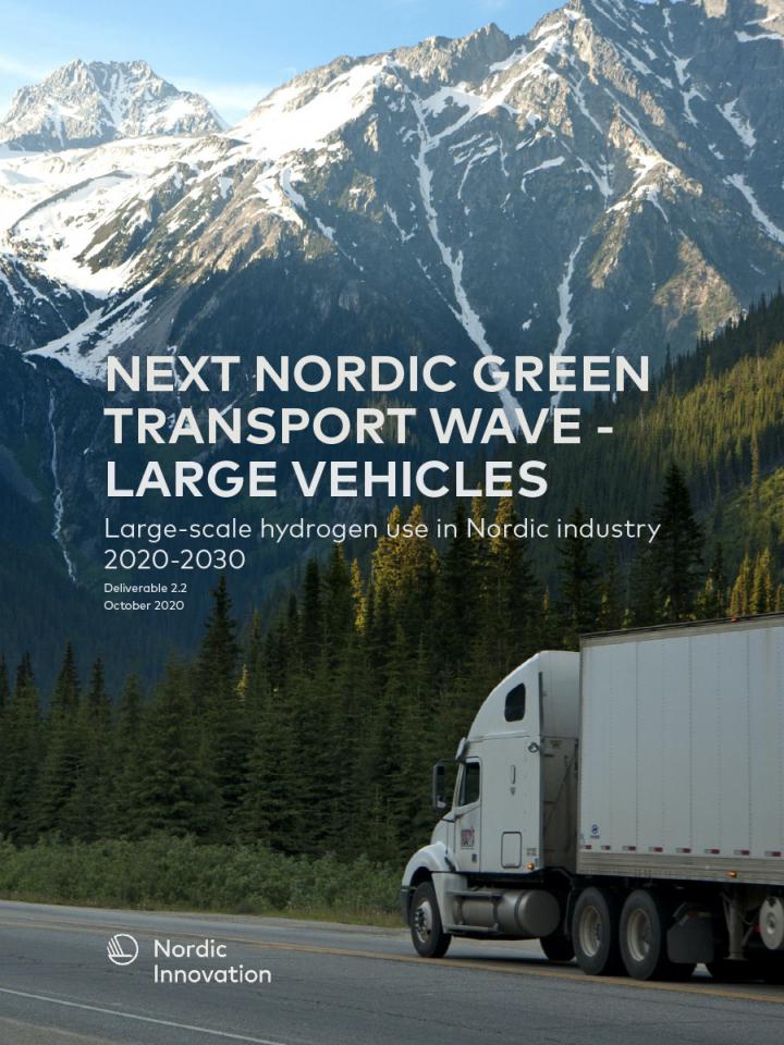 Report front page featuring a photo of a semi-truck in a mountain landscape.