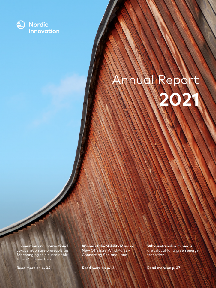 Nordic Innovation Annual Report 2021 - pictured is a part of the Astrup Fearnley Museum in Oslo.