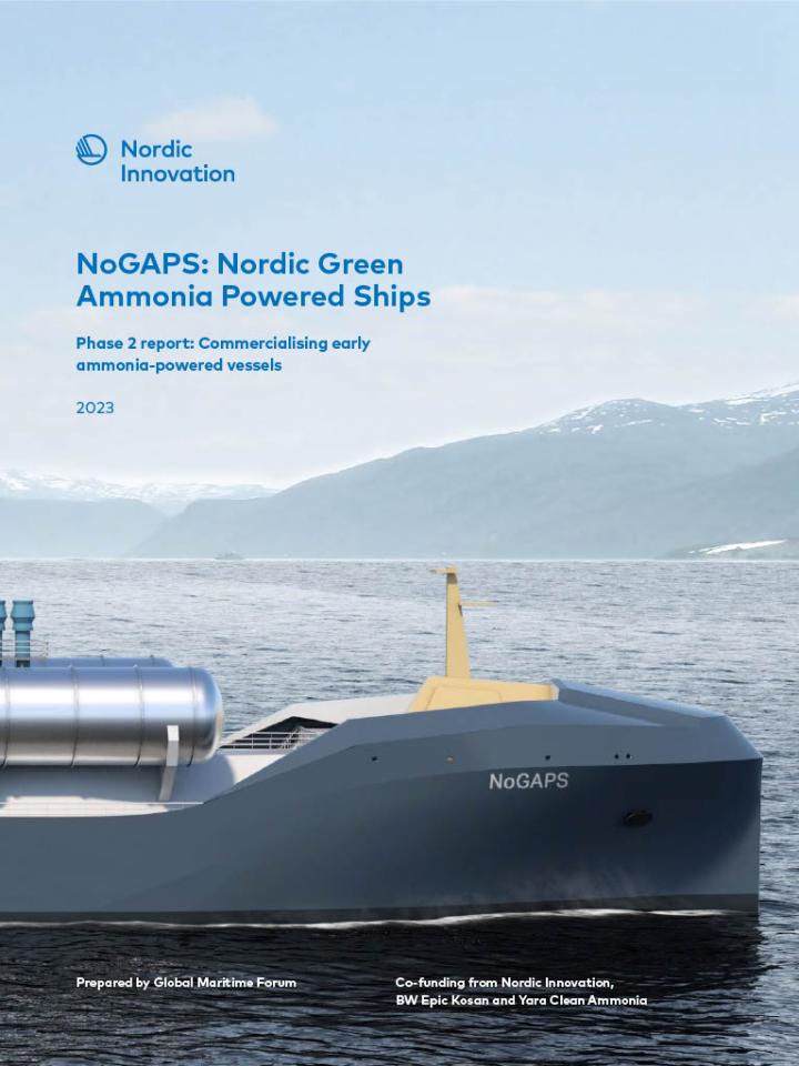 Forside NoGAPS med skib der ligger på havet