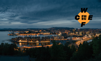 View of Oslo in the late evening