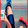White paper front page showing a woman using a health and lifesyle app sitting on the ground.
