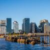 Oslo's barcode district seen from the sea