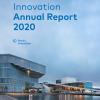 Nordic Innovation Annual Report 2020 showing Deichman library in Oslo with the Opera House in the background.