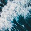 Illustration image: Foamy ocean waves 