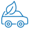 Electric car icon