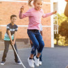 Kids playing in the schoolyard