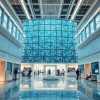 AI generated picture of the interior of a future AI center.